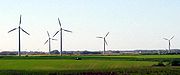 Danimarka, Vendsyssel yakınındaki rüzgâr türbinleri (2004).