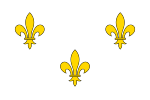 ’n Voorbeeld van ’n monargiese vlag wat tydens die rewolusie gebruik is