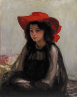 Олександр Мурашко. «Дівчина в червонім капелюшку». 1903