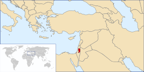 Kart over Staten Palestina