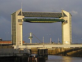 waterkering waar de Hull uitmondt in de Humber