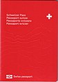 The cover of a Swiss passport from 2022