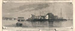 Swinburne Island ois Quarantäne-Station, 1879