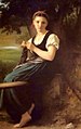 編み物をする女 (1869)