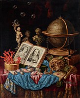 Allegory of Charles I of England and Henrietta of France in a Vanitas Still Life by Carstian Luyckx