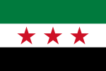 Od listopadu 2011 používá SSA vlajku, která je odvozená od syrské vlajky z let 1932–1958 a 1961–1963