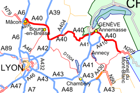 Carte de la route.