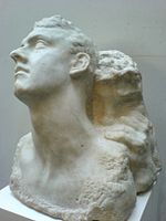 アントワーヌ・ブールデル作『Day and Night』1903年の大理石像。パリのブールデル美術館