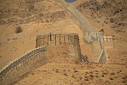 Ranikot Fort "(Great Wall of Pakistan)".