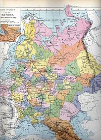 Административно-териториалното деление на европейската част на Руската империя през 1880 г.
