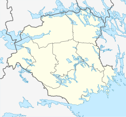Location map of Södermanland County in Sweden