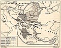 Les aspirations irrédentistes dans les Balkans en 1912, dont la « Grande Roumanie ».