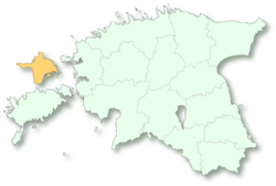 Location of Hiiu County