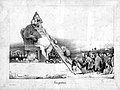 "Gargantua". Por causa dessa charge, do Rei da França como Gargantua, Daumier ficou preso seis meses no Ste Pelagic em 1832. litografia, 1831.