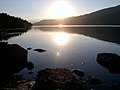 Zgodnji jutranji pogled na Loch Venachar