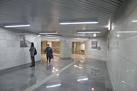 Переход на станцию метро «Ленинский проспект», 15 сентября 2016 года