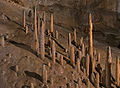 Сталагмиты в пещере Teufelshöhle, Германия