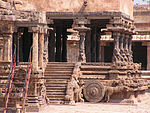 Santuario del Tempio di Airavatesvara a forma di carro, Darasuram, Tamil Nadu