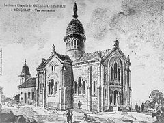 Le projet d'une nouvelle chapelle en 1914 (annulé).