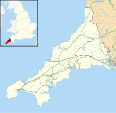 Greenbottom is located in Cornwall