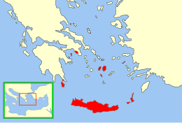 Emirato di Creta - Localizzazione