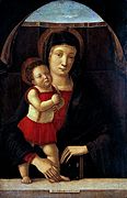 Мадонна с Младенцем. 1450-1455. Дерево, темпера. Городской музей, Павия