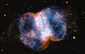 M76 imagée par le télescope spatial Hubble.