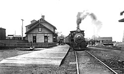 Port Perry railway station in 1912.