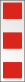 barra argentata con tre quadrati rossi