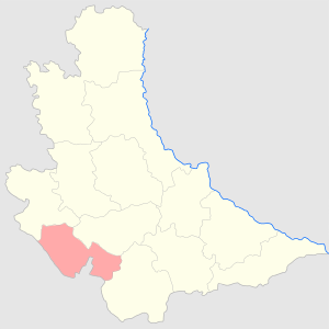 Липовецкий уезд на карте