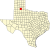 State map highlighting Briscoe County