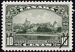 Canada 10 cents Windsor Castle 1935