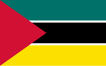 Bendera Mozambik sejak 5 September 1974 – 25 Juni 1975.