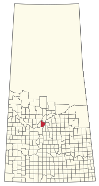 Location of the RM of Rosthern No. 403 in Saskatchewan