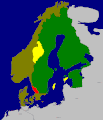 Dańsko-Norwegska w Brömsebro-freden w lěśe 1646.