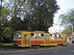 Трамвай Tatra T6B5 на к/с «Сельмаш»