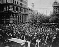 Image 18Crowd gathered outside old City Hall during the Winnipeg general strike, June 21, 1919.