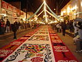 Image 14Sawdust carpet made during "The night no one sleeps" in Huamantla, Tlaxcala (from Culture of Mexico)