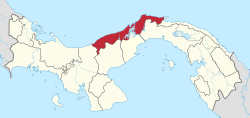 موقعیت استان کلون در نقشه