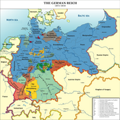Мапа Німецької імперії