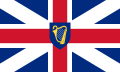 Protektora Dönemi'nde kullanılmaya başlayan ve Union Jack'in ortasında İrlanda arması yerleştirilen bayrak