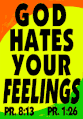 God doesn’t care about your feelings