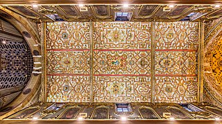 Le plafond de l'église Saint-François. Juillet 2015.