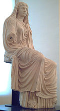 Livia Drusilla (58 BC–29 AD) wearing a stola and palla – early 1st century AD – Museo Arqueológico Nacional de España, Madrid