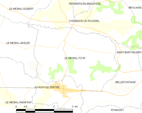 Poziția localității Le Mesnil-Tôve