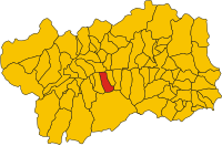 Locatie van Charvensod in Aosta (AO)