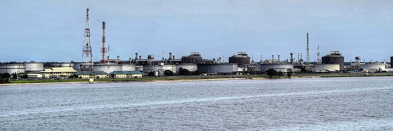 Oil facility at Bonny Island, Rivers State