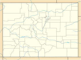 Denver na mapi Kolorada