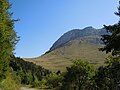 Vue du col des Ayes et de la Dent de Crolles depuis le col du Coq.