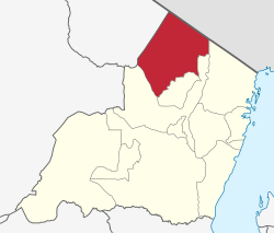 Location within Tanga.